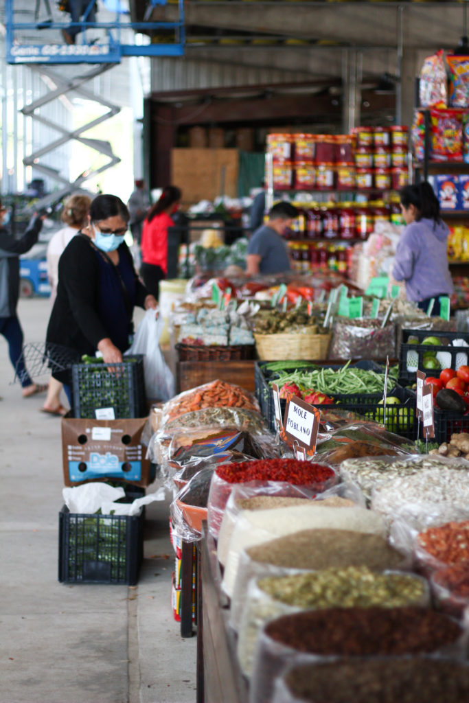The Houston Farmers Market's vendors are still there. Just in a more organized way.