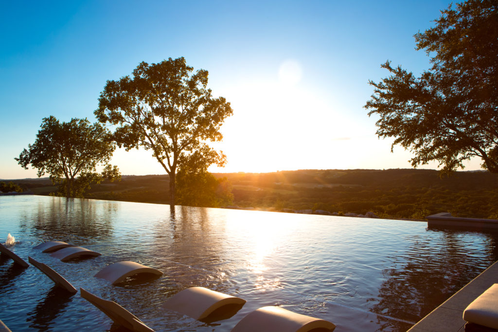 The adults only pool at La Cantera Resort and Spa comes with cabanas and a poolside bar. (Photo by La Cantera Resort and Spa)