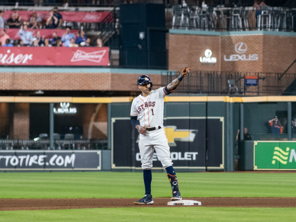 Carlos Correa is making the most of his walk year. (Photo by F. Carter Smith)