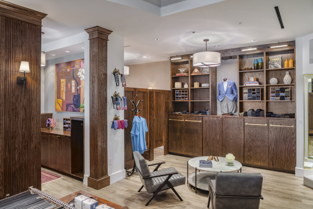 Bill Walker Clothiers' new shop in Post Oak Plaza
 