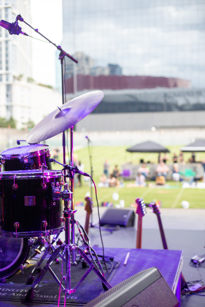 Views from the Annette Strauss Square stage. 