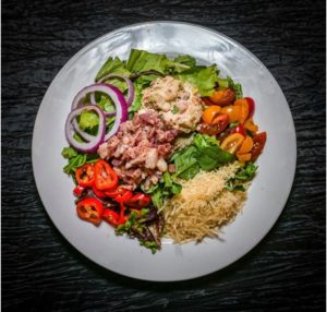 Carps at the Magnolia – salad creation