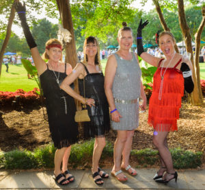 Connie Ball, Carrie Dubberley, Linda Williamson, Terrie Riggs (Photo by Dallas Arboretum/Steve Foxall)
