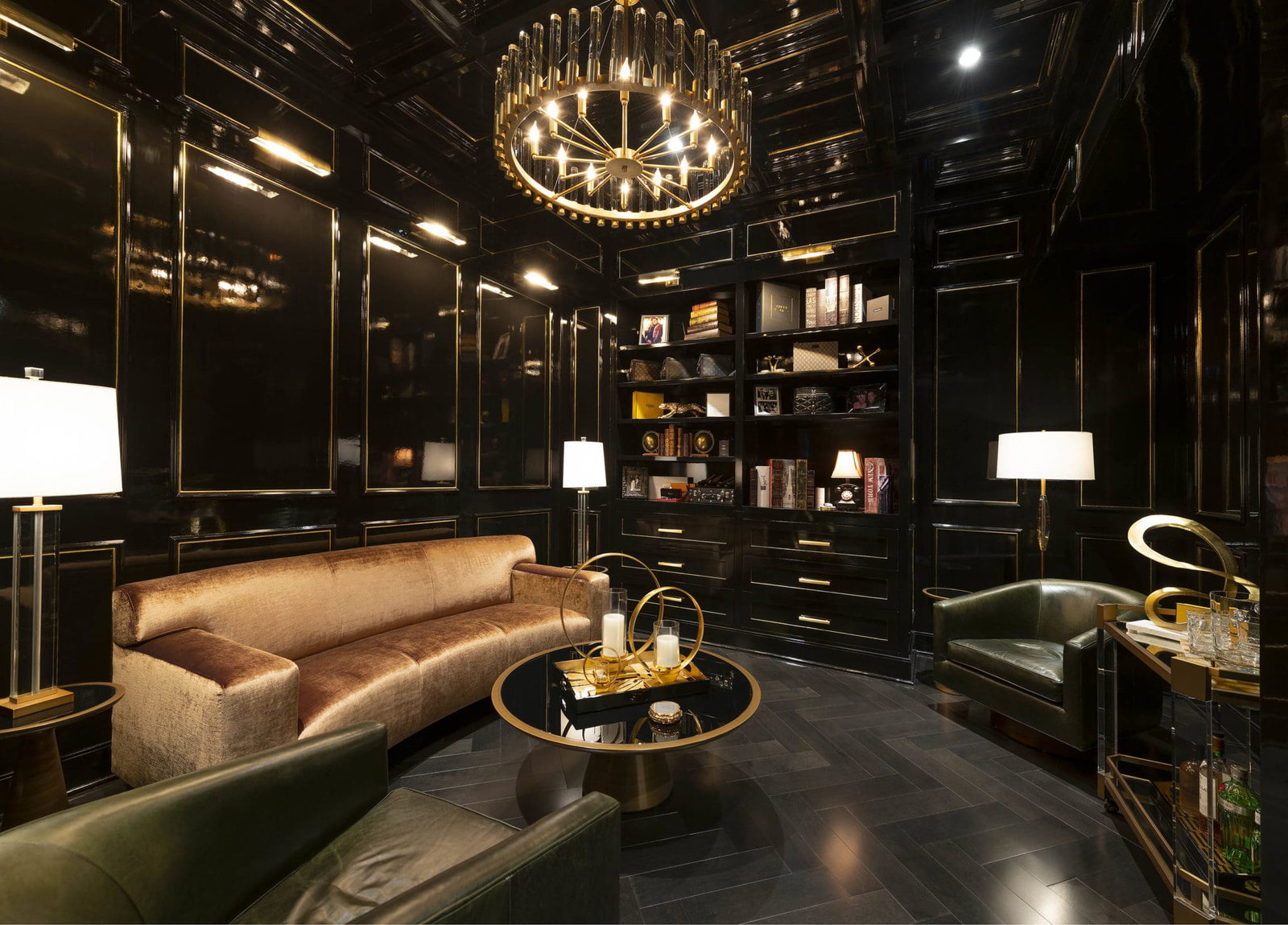 Exclusive Penthouse Libraries With Architectural Details Reference: Dramatic Two Story Penthouse In A Historic Building Is A