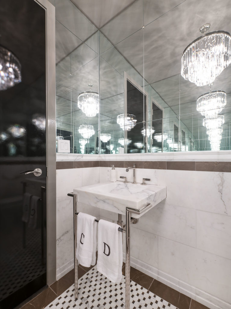 Hollywood glam and period details make this home shine. Courtesy of Piassick Photo.