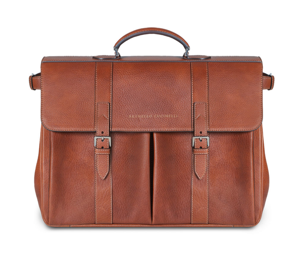 Brunello Cucinelli – Grained Calfskin Briefcase, $3,995.