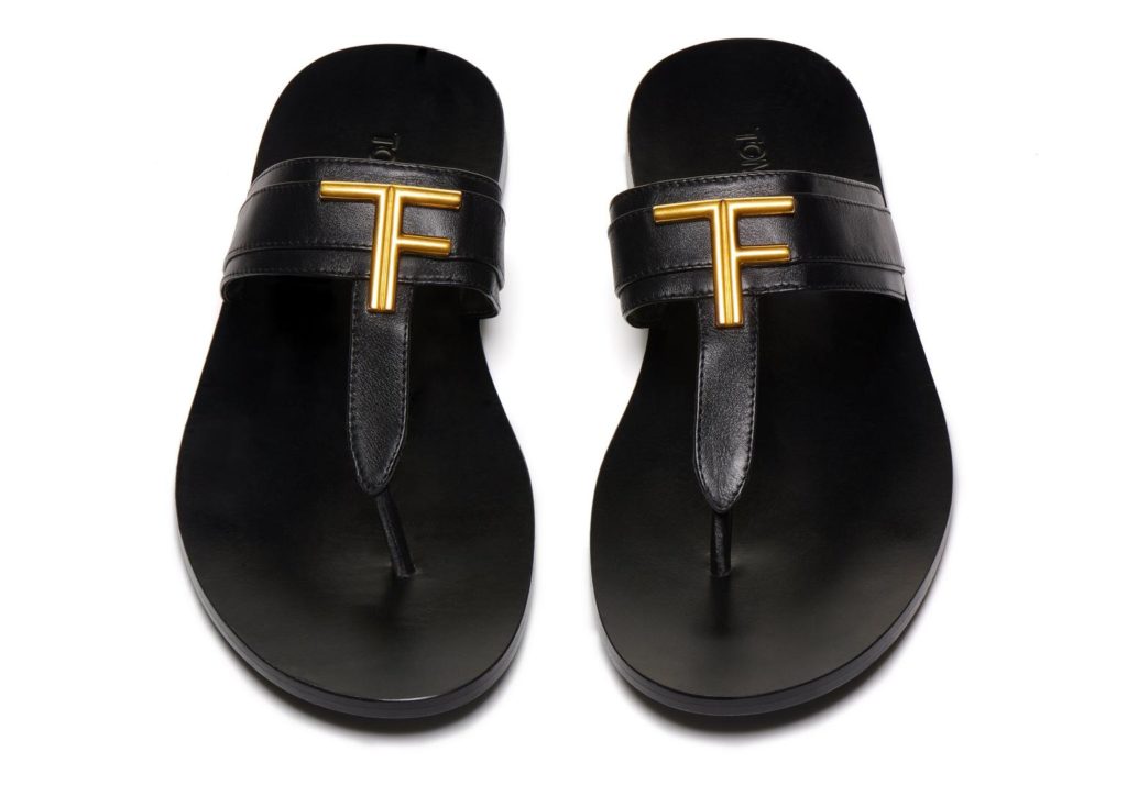 HP – Tom Ford ― Smooth Leather Brighton Sandal, $990.