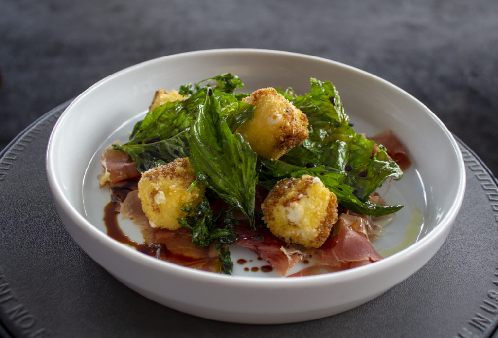 Twenty-four month Prosciutto and Mozzarella served with marinara sauce at One Fifth: Red Sauce Italian! (Photo by Taylor Hall)