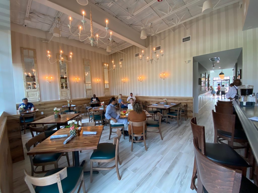 The view from the dining room to the market at NoPo Café, Market & Bar. (Photo by Shelby Hodge)