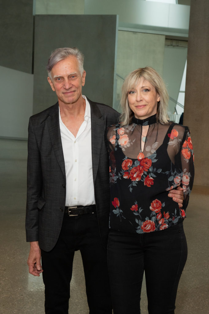 Glassell School director Joe Havel, Mary Flanagan (Photo by Wilson Parish)