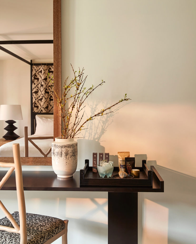 In-room accommodations.  (Photo by Madeline Hotel & Residences, Auberge Resorts Collection)