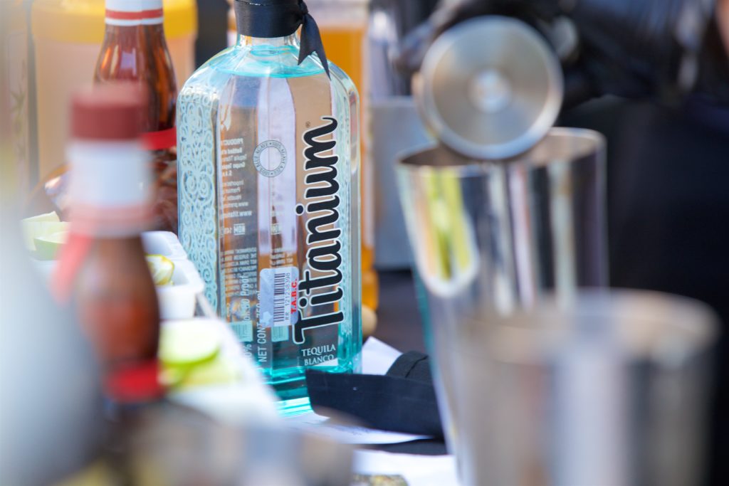 Titanium Tequila craft cocktails served at the Dassault Falcon 6X event at the Post Oak Hotel. (Photo by John Manigold)