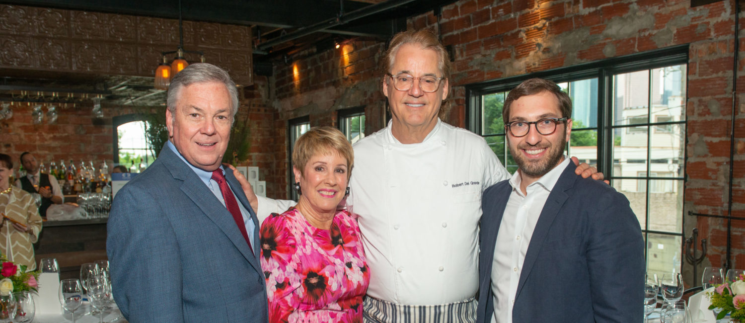 Norman and Donna Lewis, Chef Robert Del Grande, Simon Haidamous (Photo by Jacob Power)