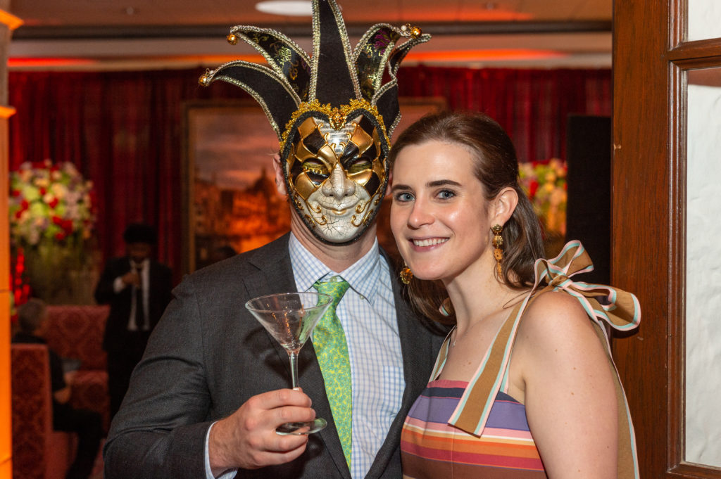 Peter Herff, Abbey Forney at the Young Friends of Save Venice party at Rice University's Cohen House. (Photo by Fulton Davenport/ PWL Studio)