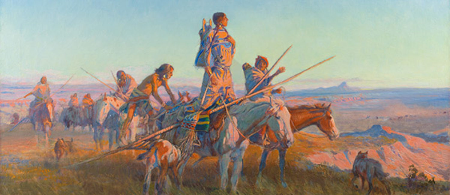 Sid Richardson – Picturing the American West – Wake Buffalo Runners by Charles Marion Russell