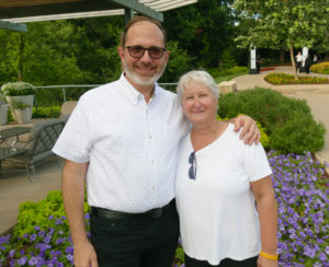 Steve DeShazo, Chef Sharon Van Meter (Photo by Dallas Arboretum/Steve Foxall)