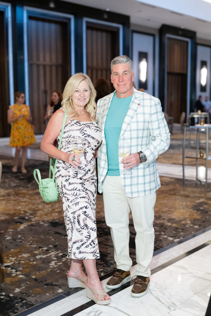 Tammy & Tim Andreas at the Theorem Sauvignon Blanc event at the Post Oak Hotel (Photo by Daniel Ortiz)