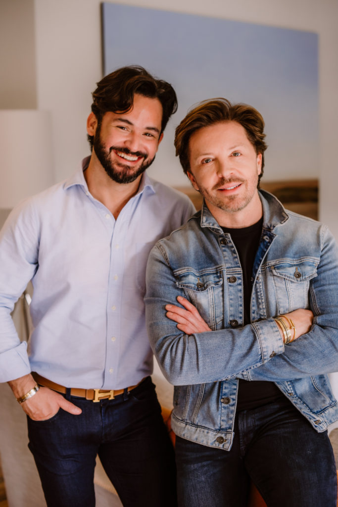 Luis Perez and David Bamford, owners of Therapy Hair Studio, are beaming over their salon's recognition as best in the nation. (Photo by Three Smudges)