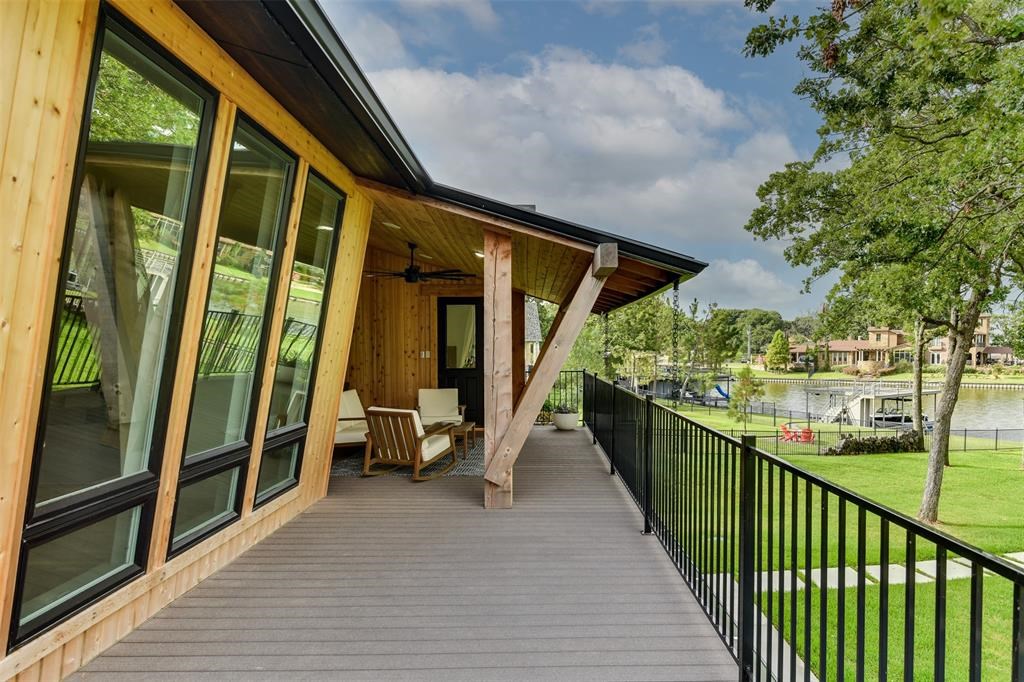 Lakeside views from the deck.