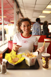 Your Inner Fat Girl’s online clothing store recently released a crop top made with one of Zara’s classic white T-shirts to celebrate the company’s five-year anniversary. (Photo by Shabazzborn)