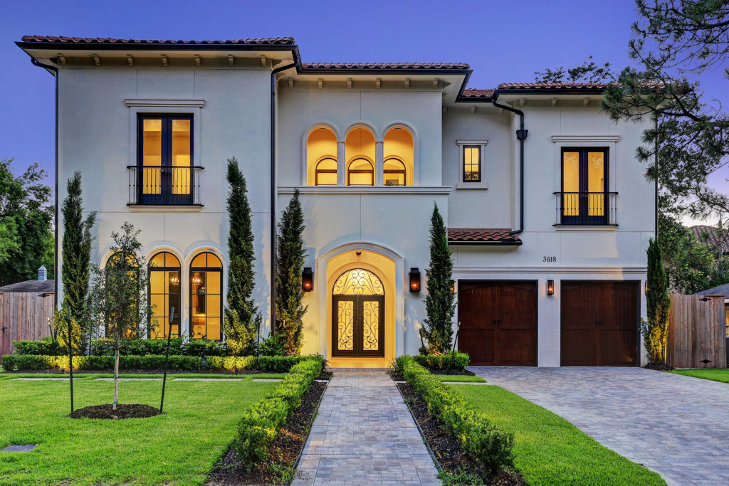 An opulent Tuscan Mediterranean residence by Timeline Construction Group in Afton Oaks sold by Bohnisch in 2020.  (Photo by TK Images)