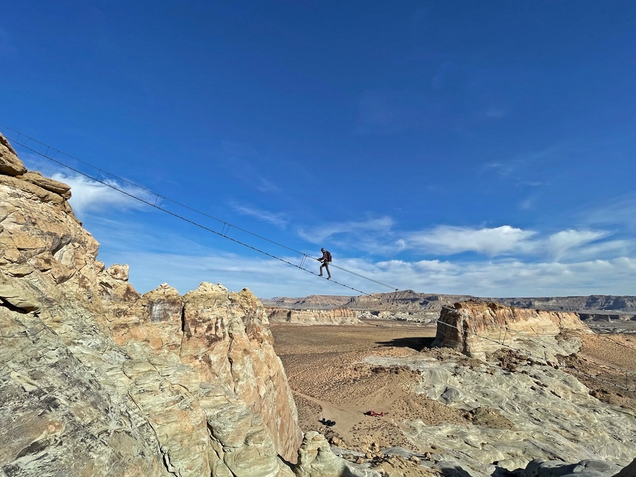 Aman Resorts' Amangiri in South Utah challenges guests with its daunting Cave Peak Stairway. (Photo courtesy of Aman