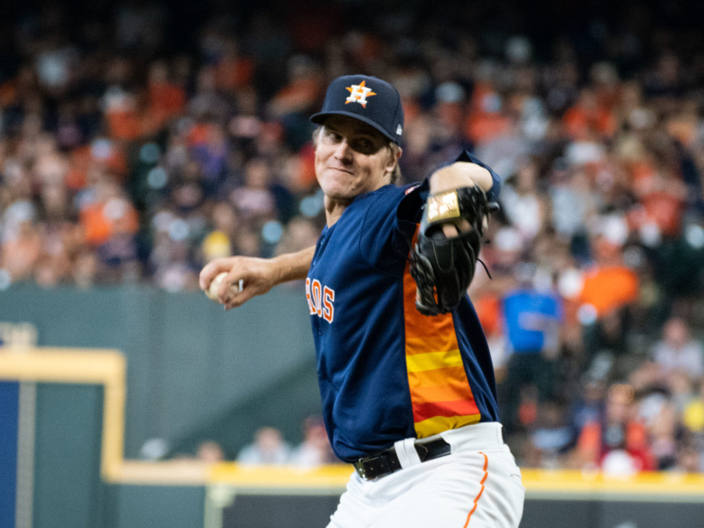 Houston Astros versus the Texas Rangers at Minute Maid Park