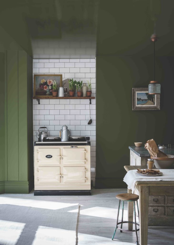 Bancha olive green by Farrow & Ball