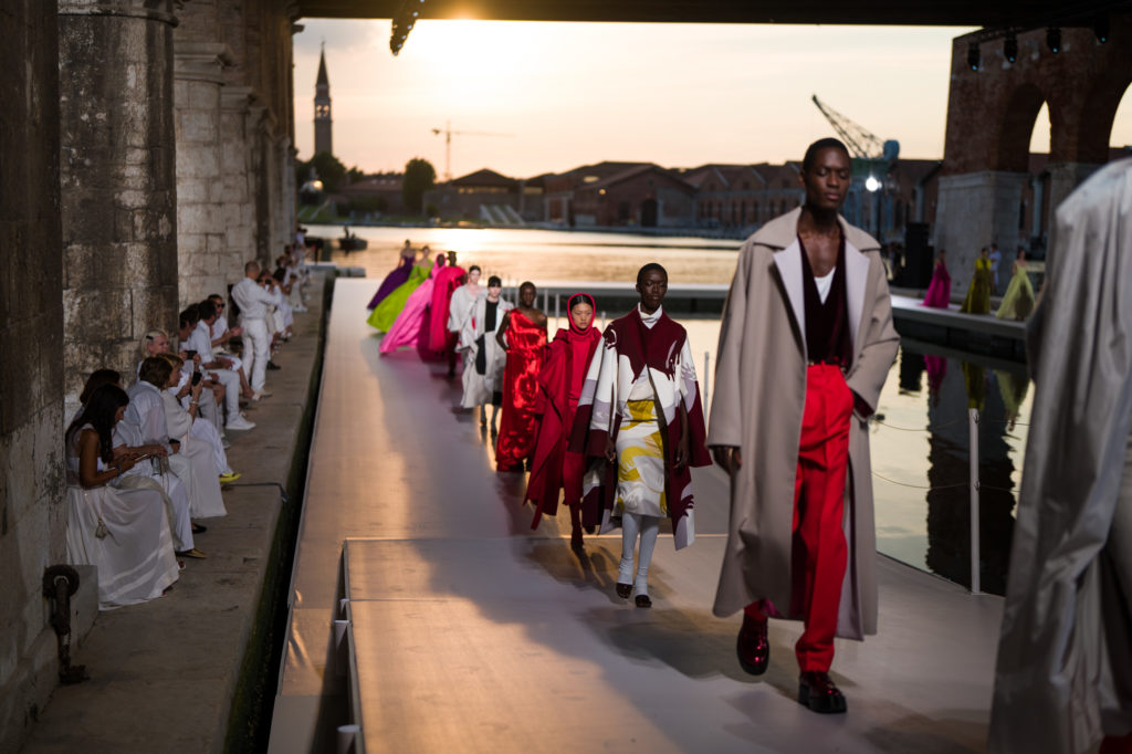Valentino Haute Couture Fall 2021 presented during the Venice Biennale (Photo courtesy of Valentino)