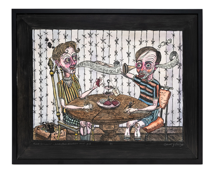 Chuck & George's "Table Scrappin' Vol. 1 Pg 1," 2014
