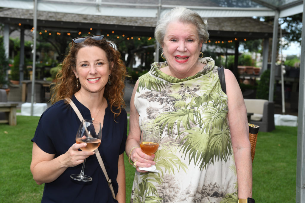 Rebecca Turner, Nancy Younger Kruka at the Greenwood King celebration at Tiny Boxwood's (Photo by Jack Opatrny)