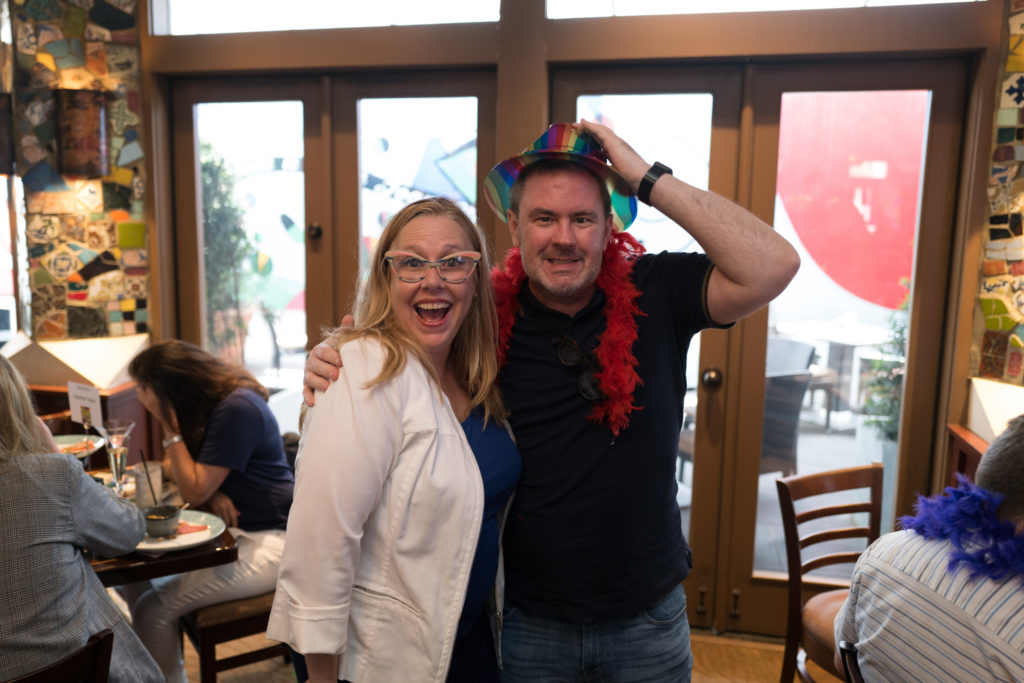 Heather Taylor, Bryan Hlavinka at the Mint Julep fundraiser for Legacy Community Health (Photo by Daniel Ortiz)