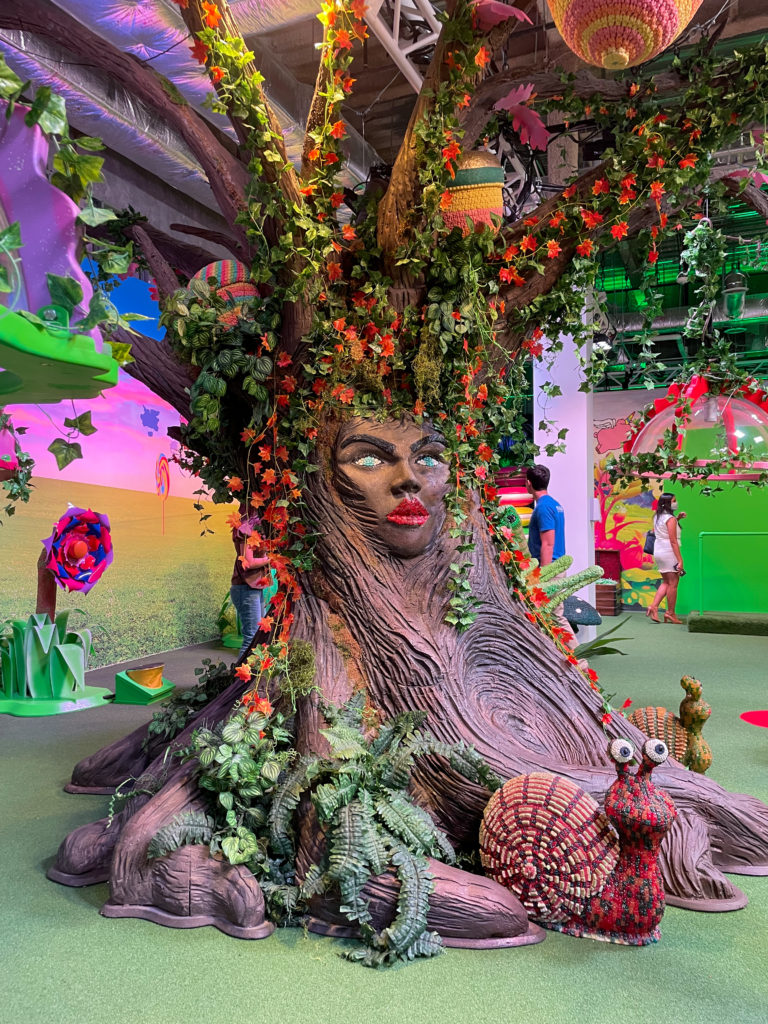 Woodland creatures made out of candy can be found in the interactive Houston museum. (Photo by Gabirela Izquierdo)