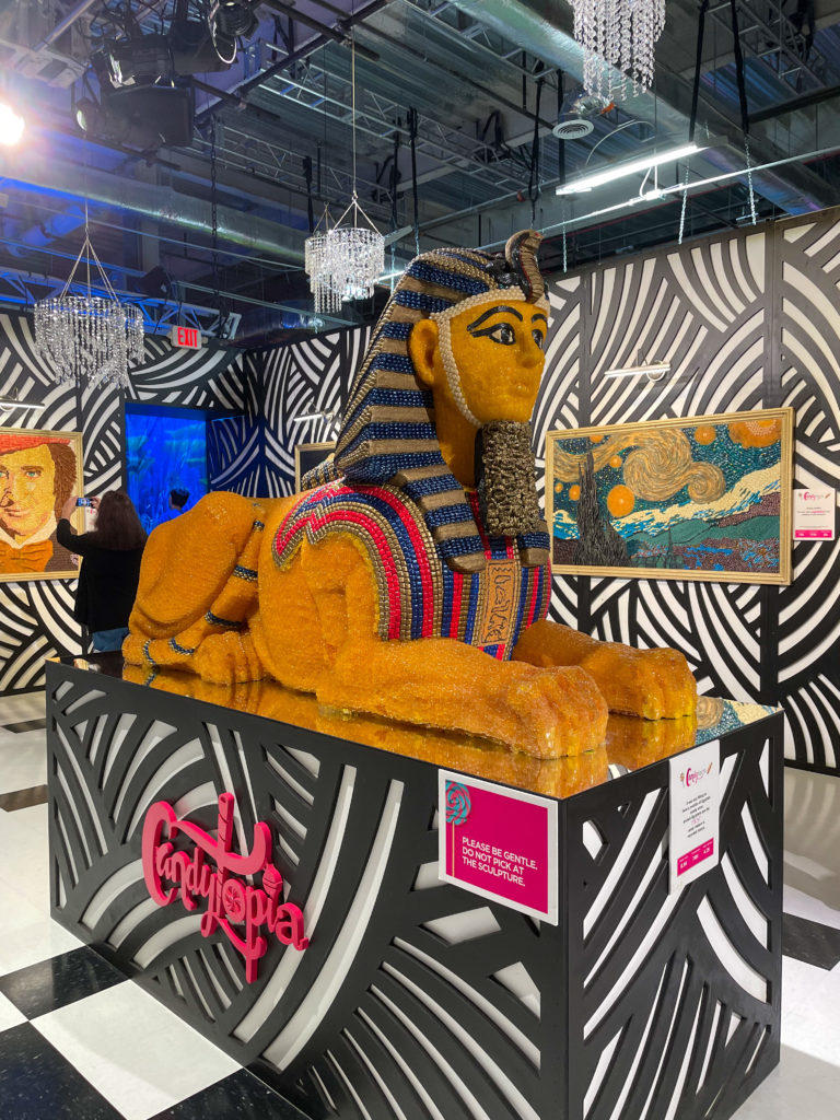 The Sphinx in a new medium can be found at Candytopia.(Photo by Gabriela Izquierdo)