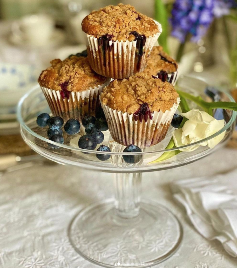 William Yeoward's Edwina Tazza is perfect as a cake, cheese or fruit plate.