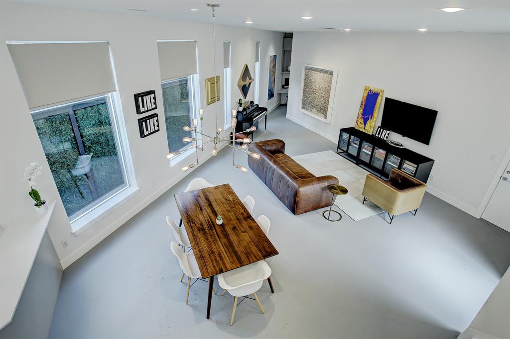 The first floor living space of the Triangle House at 530 Oxford St. in The Heights.