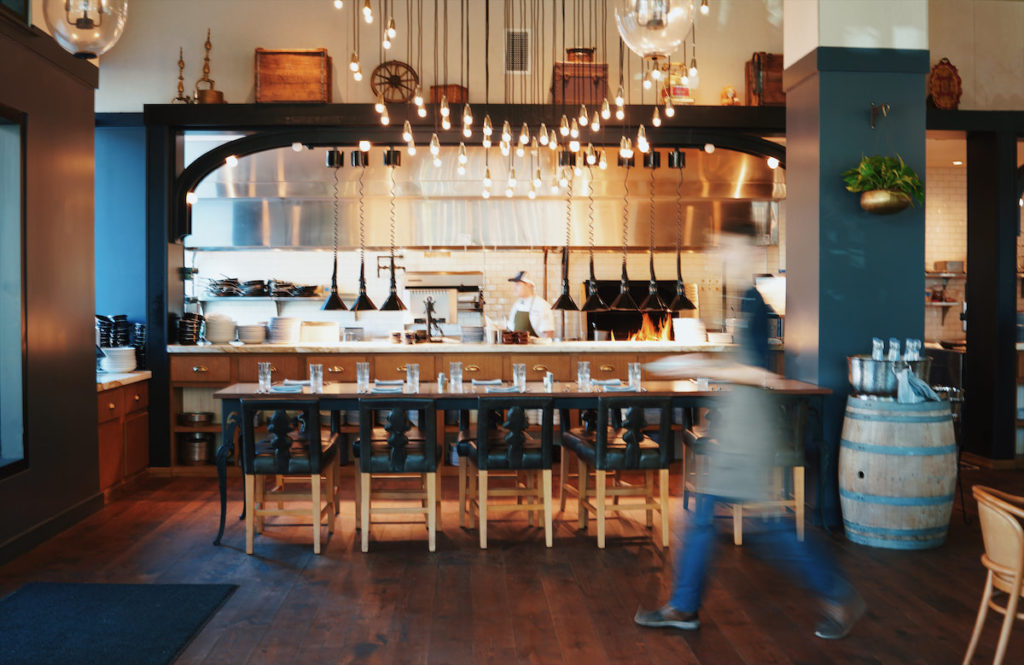 The Perry Lane Hotel boasts a fine-dining restaurant and two bars.