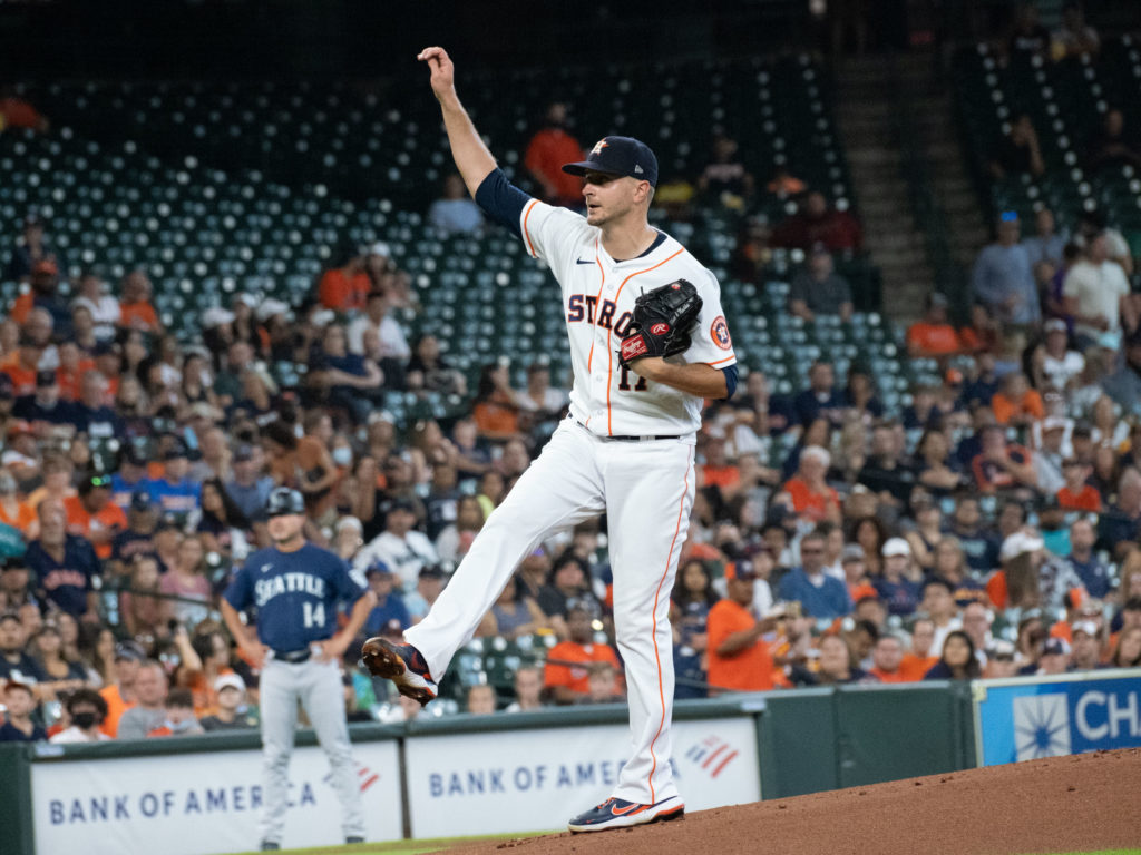 Jake Odorizzi brings plenty of experience to the Astros' rotation. (Photo by F. Carter Smith)