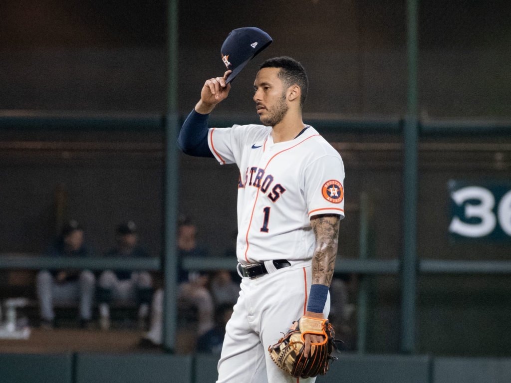 Carlos Correa puts just as much into defense as he does his at-bats. (Photo by F. Carter Smith)