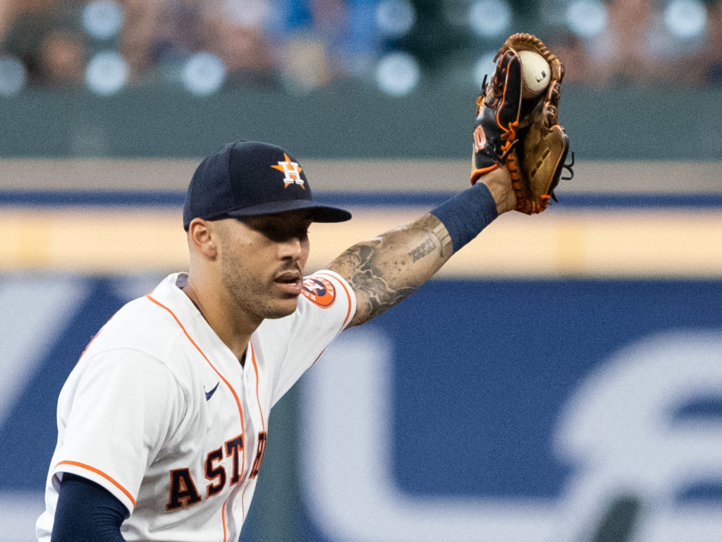 Carlos Correa changes games with his glove. (Photo by F. Carter Smith)