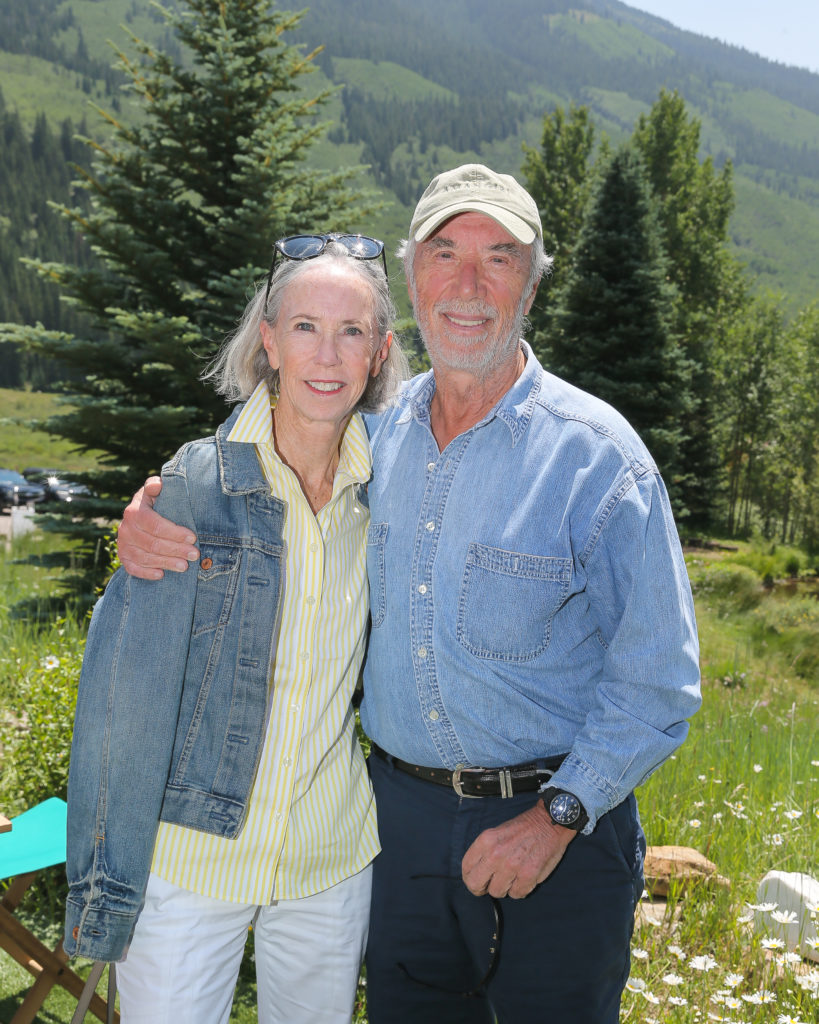Eleanore De Sole & Domenico De Sole at Prada Outdoor Aspen x Pine Creek Cookhouse (photo courtesy of BFA/Matteo Prandoni)