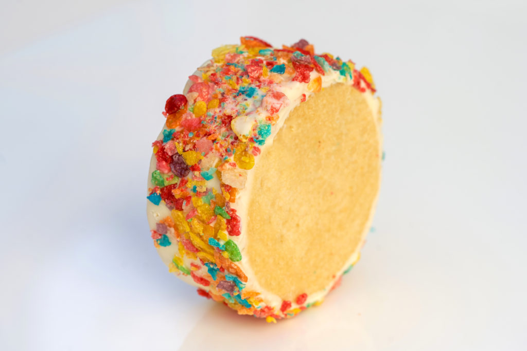 The ice cream cookie sandwich at Frohzen in the Museum of Fine Arts, Houston's Cafe Leonelli.