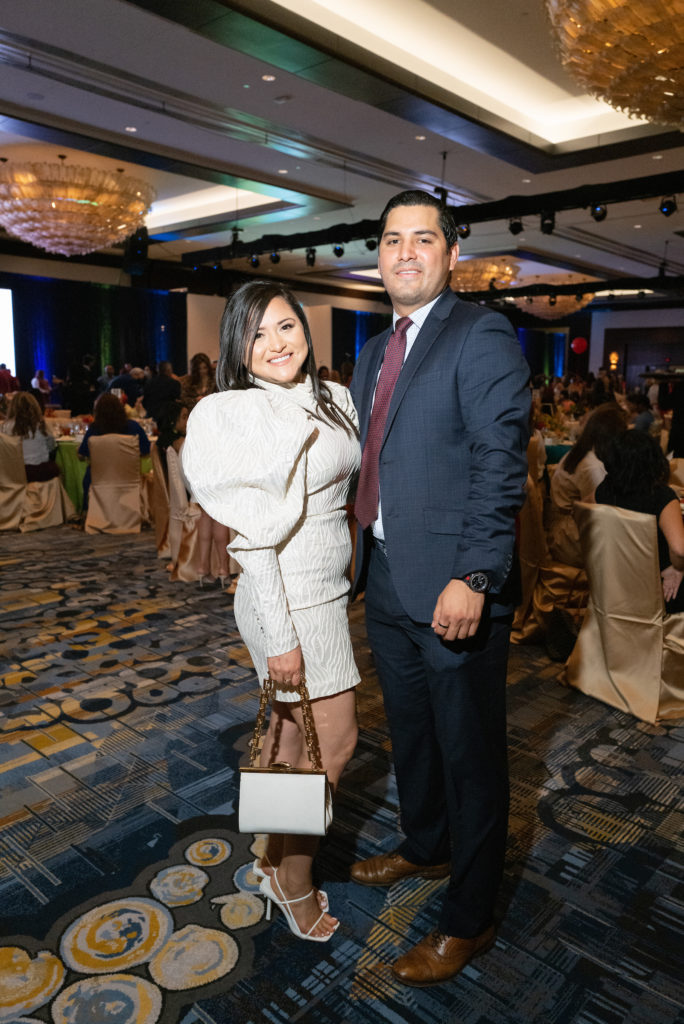Daisy Mendoza, Eddie Mendoza at the Latin Women's Initiative luncheon (Photo by Jacob Power)
