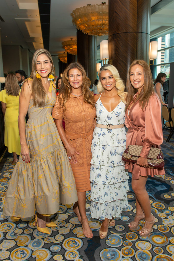 Ericka Toussaint, Rosangela Capobianco, Katalina Cohen, Raquel Adam at the Latin Women's Initiative luncheon (Photo by Daniel Ortiz)