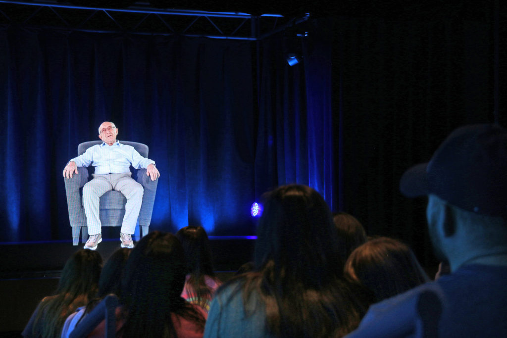 Imagine sitting with Holocaust survivors and asking them to tell you about their lives and experiences. You can do that in the Dimensions in Testimony Theater at Dallas Holocaust and Human Rights Museum.