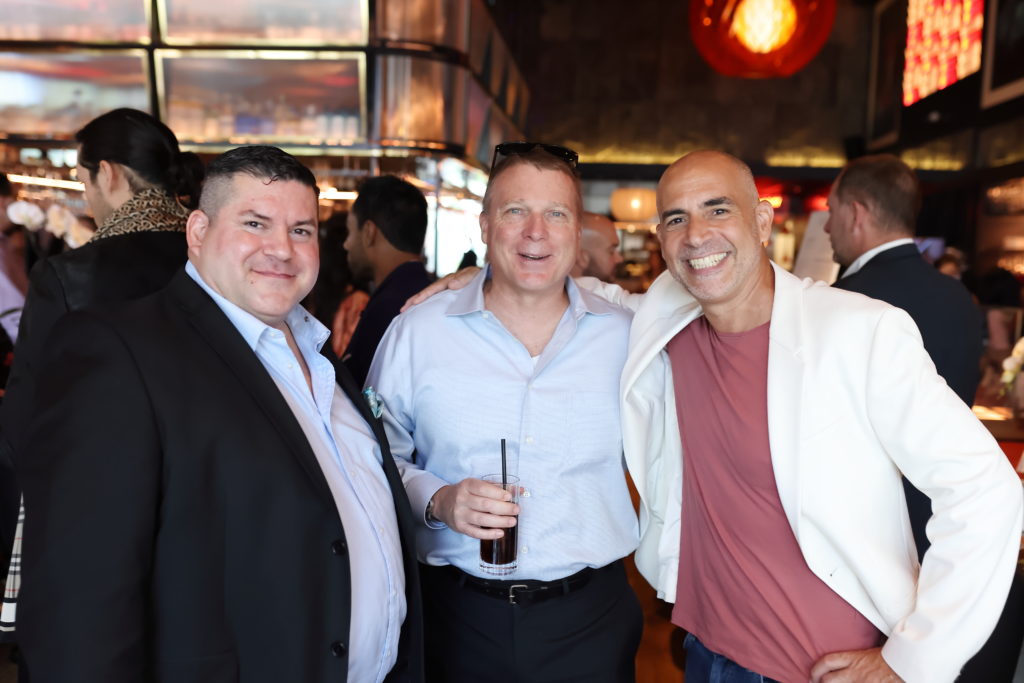 James Smith, Terry Virts, Mark Menendez at the Fabergé/Correa Family Foundation benefit luncheon at MAD in River Oaks District.  (Photo by Quy Tran)