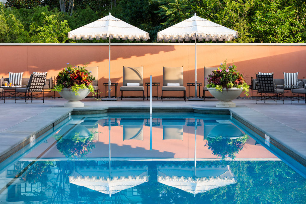 The Mansion's pool is always a great place to relax during the summer.