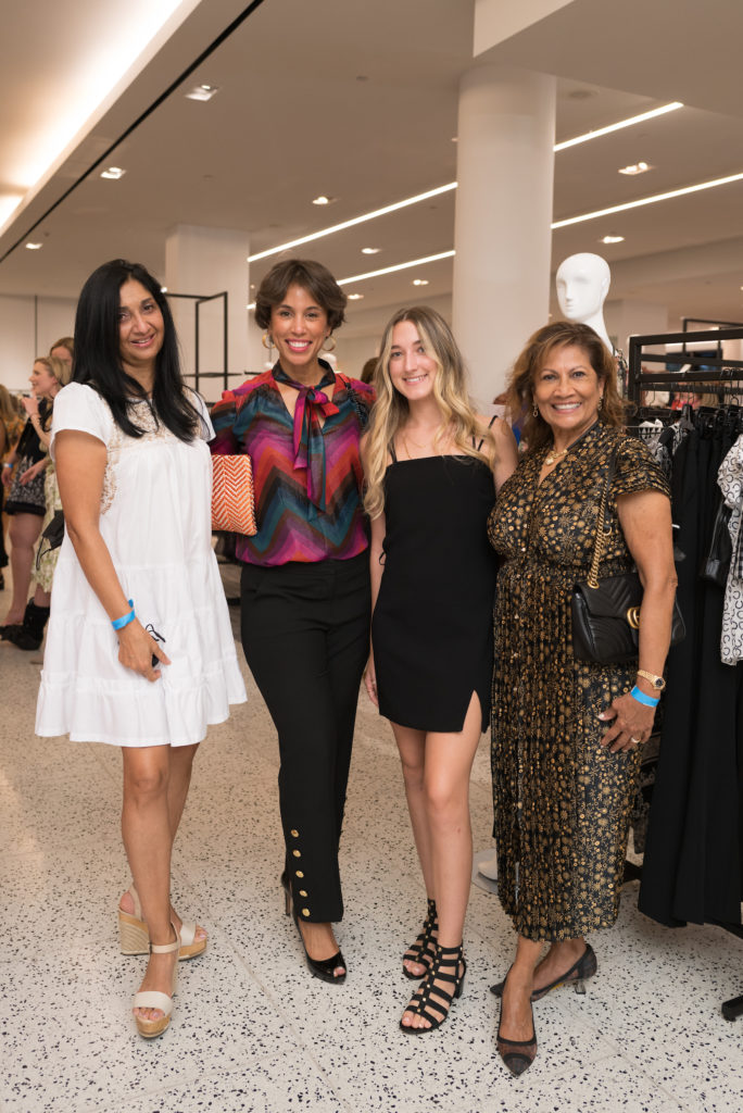 Radhika Inamdar, Crystal Wright, Cristina Subratie, Monica McNeill at the Women of Wardrobe Summer Soirée at Tootsies. (Photo by Daniel Ortiz)
