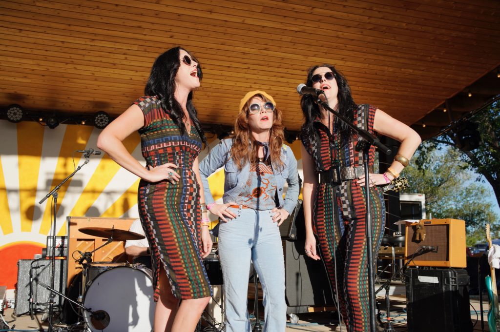 Live music lovers check out Jenny Lewis and the Watson Twins.