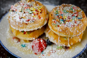 Taste Bar + Kitchen Fruity Pebble Waffle (Photo by Jeremiah Jones)